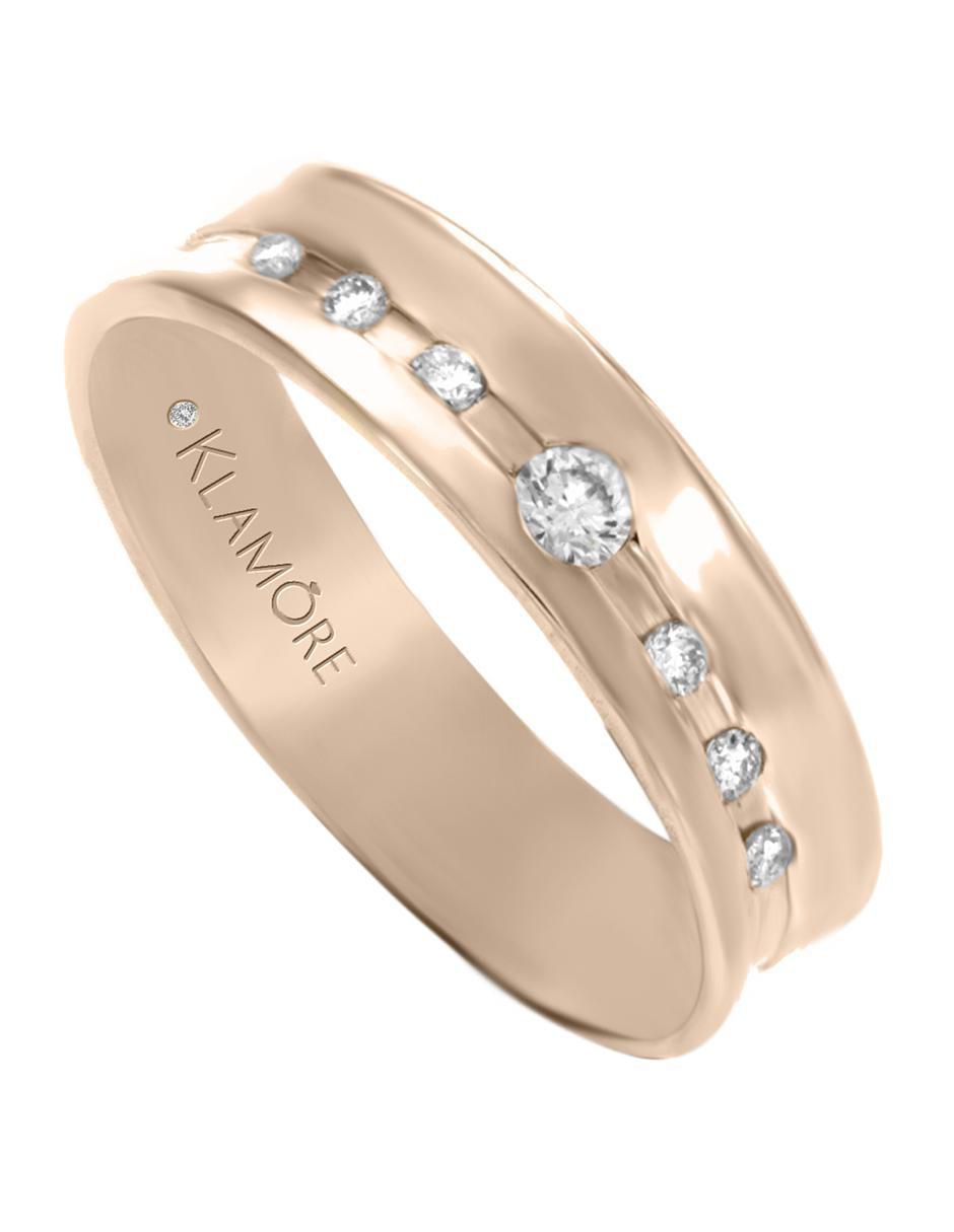 Argolla de oro 14 k Nuri diamante 3