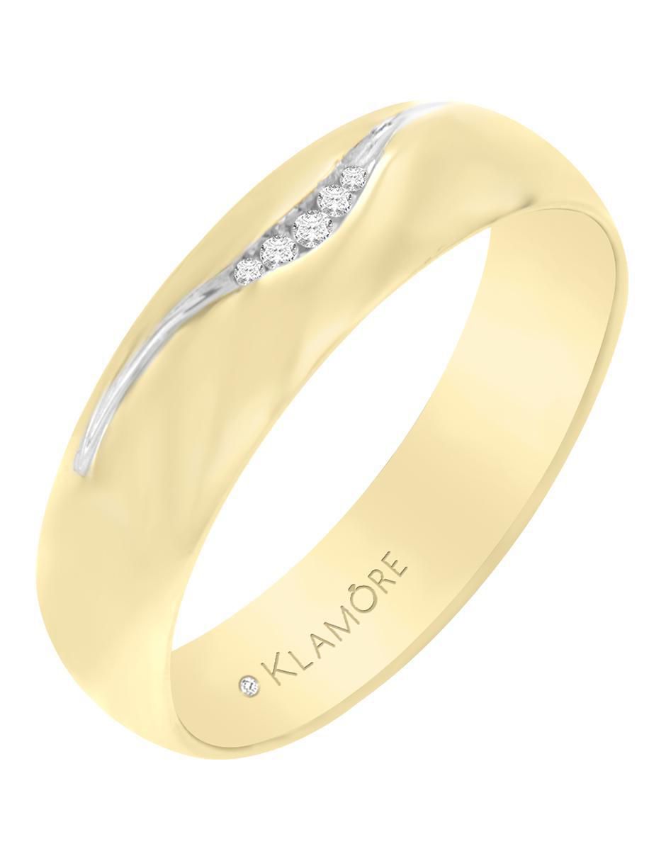 Argolla "de" oro 14 k klamore ara diamante