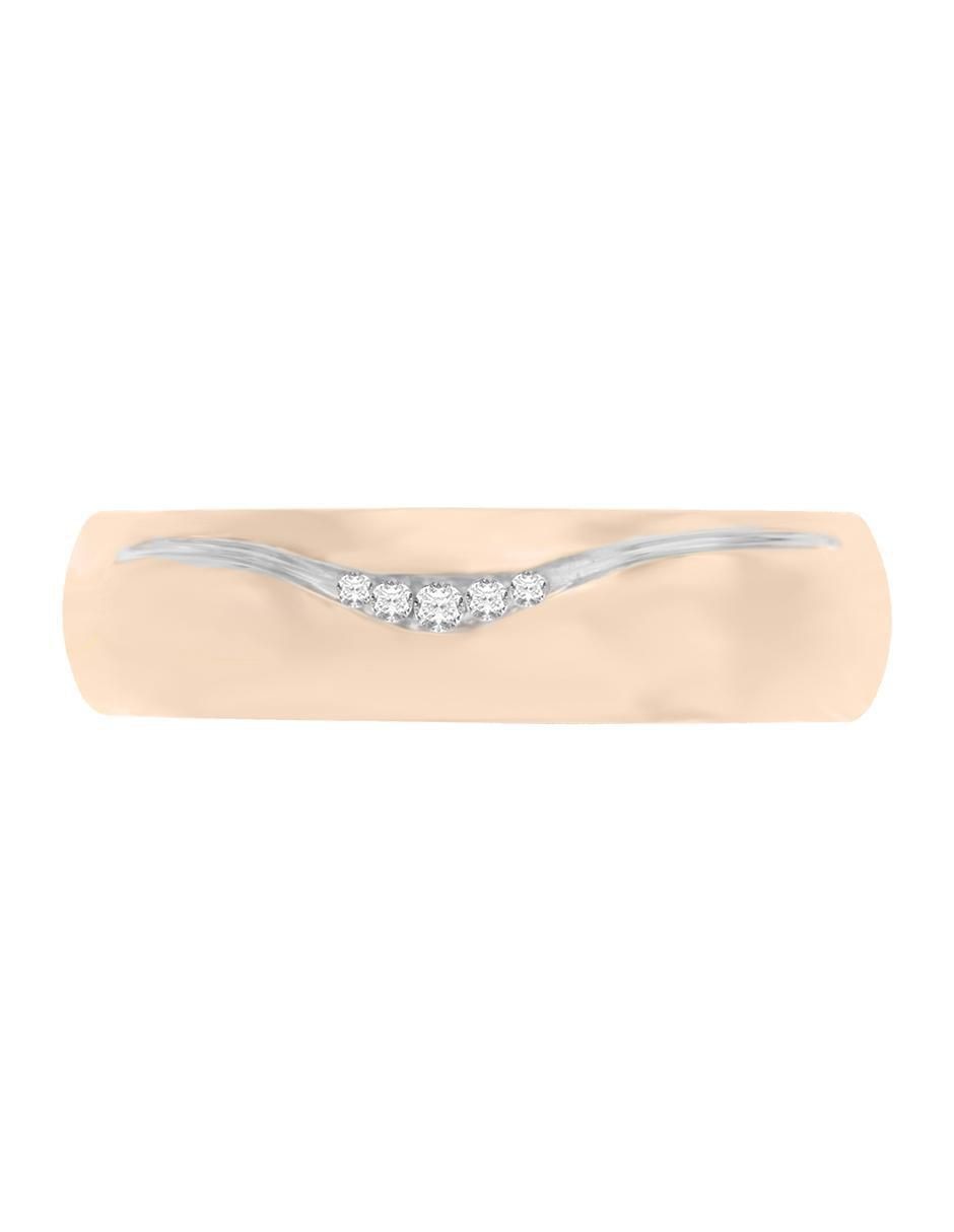 Argolla de oro 14 k Ara diamante