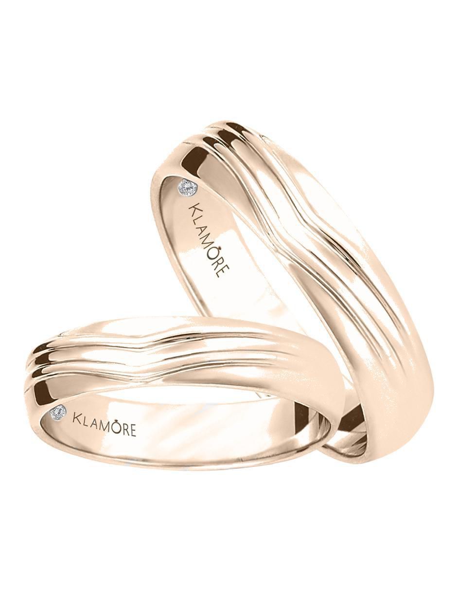 Argolla de oro 14 k Miloro 3