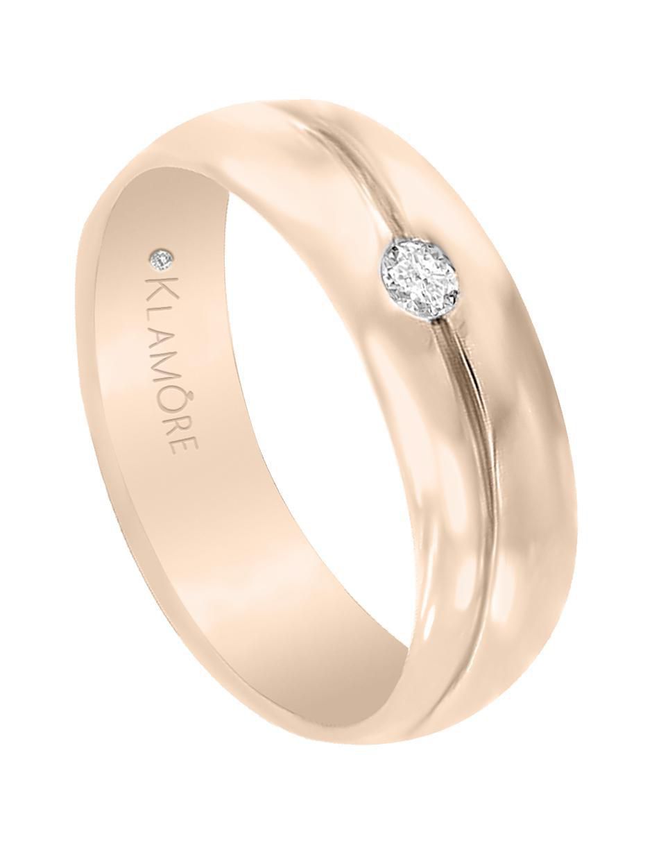 Argolla de oro 14 k diamante 2