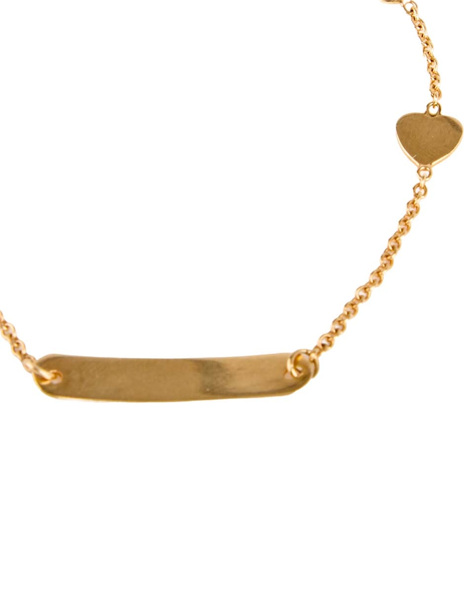Pulsera de oro 14 k con acabado pulido 2