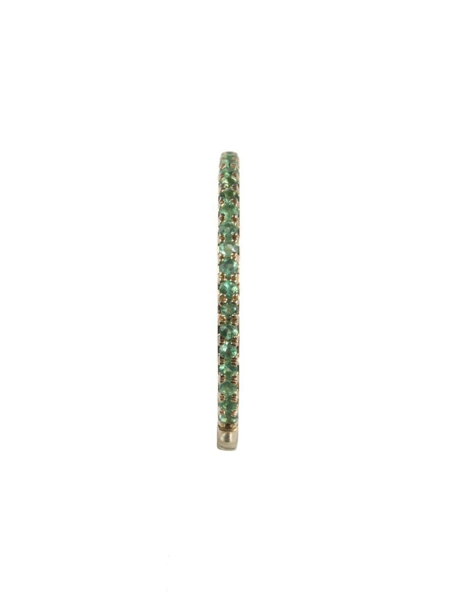 Anillo 14 k de oro esmeralda brillante 2