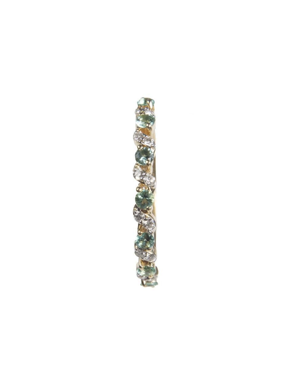 Anillo "de (si aplica)" redondo lucie churumbelas sin temática 14 k "de" oro esmeralda y diamante