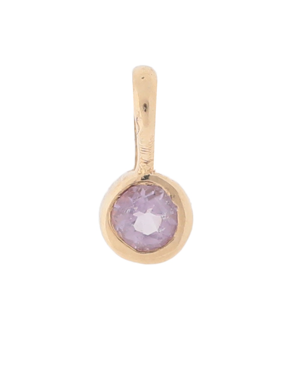 Charm circular de oro amarillo 14 K