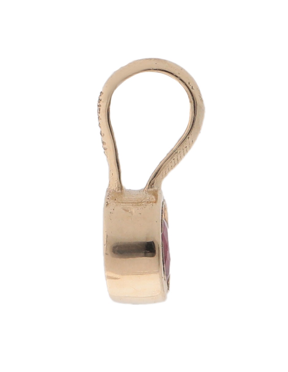 Charm circular de oro amarillo 14 K 3