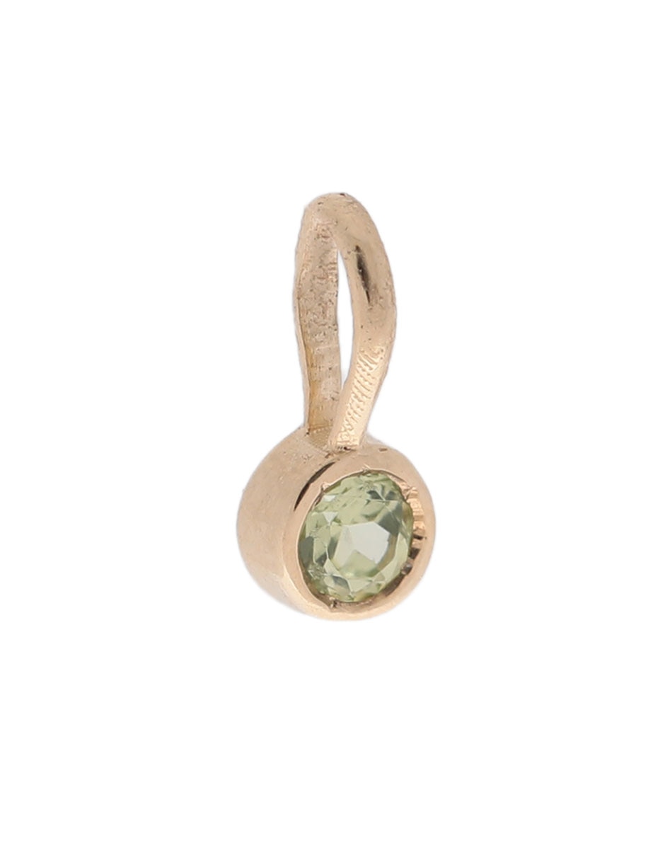 Charm circular de oro amarillo 14 K 2