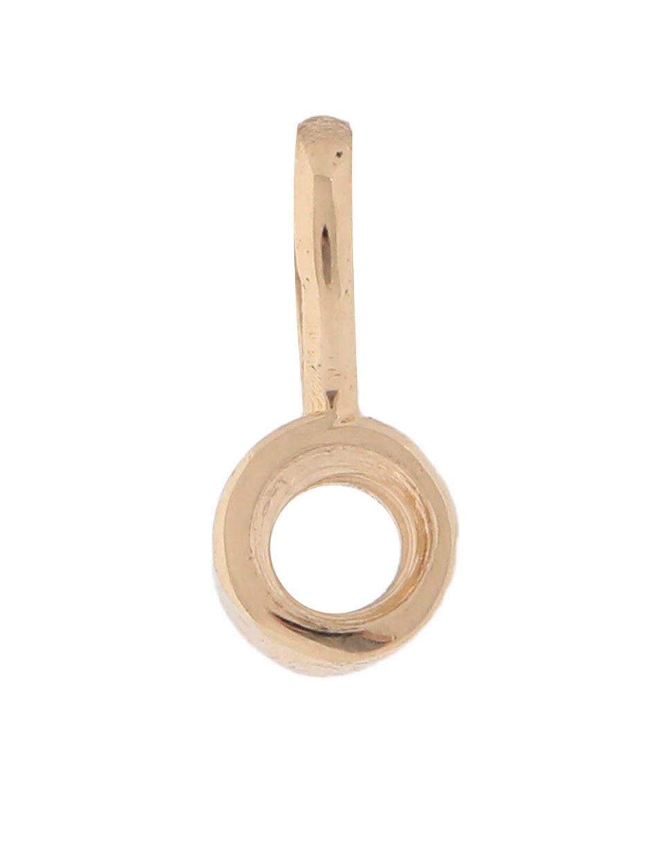 Charm circular de oro amarillo 14 K