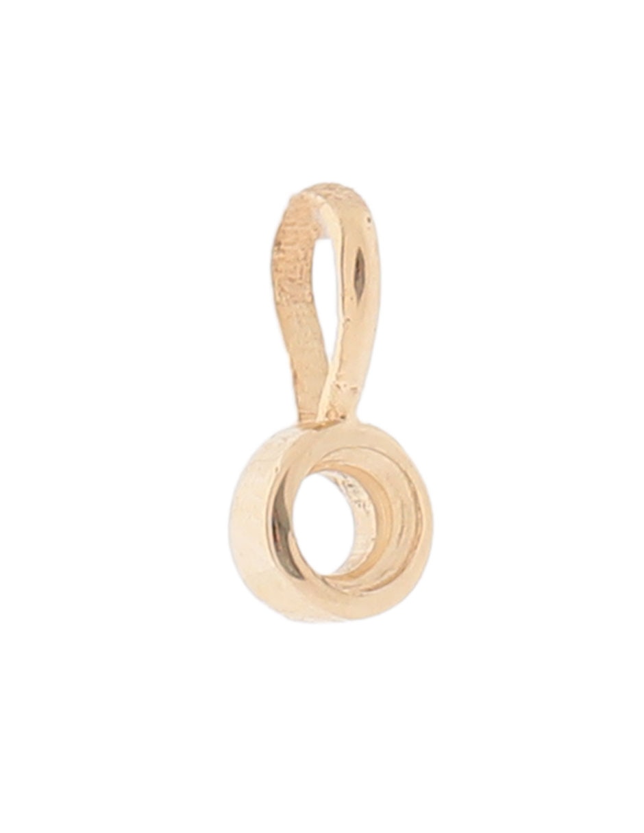 Charm circular de oro amarillo 14 K 2