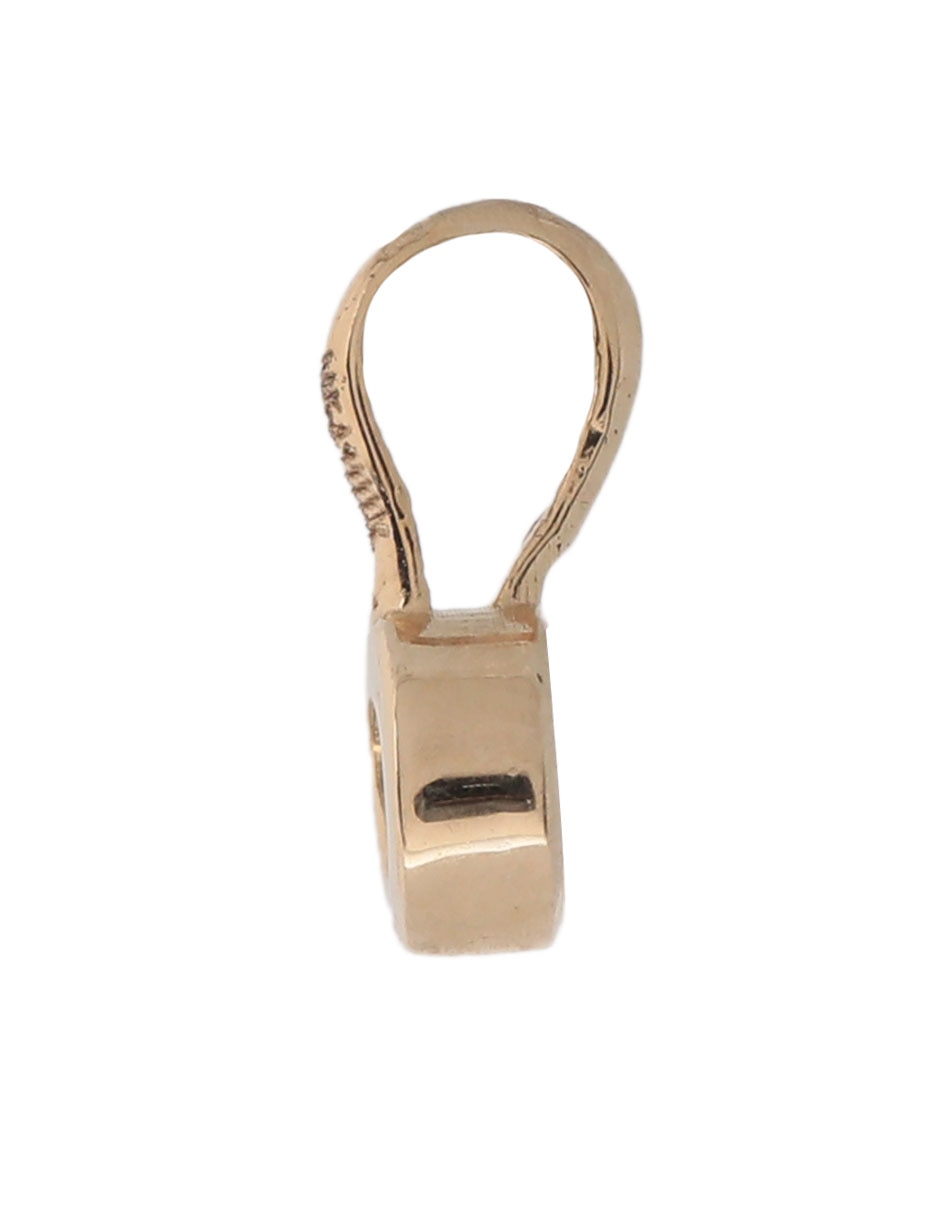 Charm circular de oro amarillo 14 K 3
