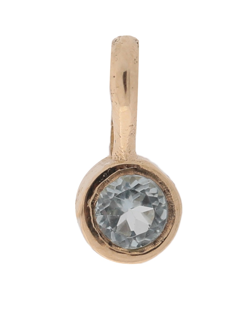 Charm circular de oro amarillo 14 K