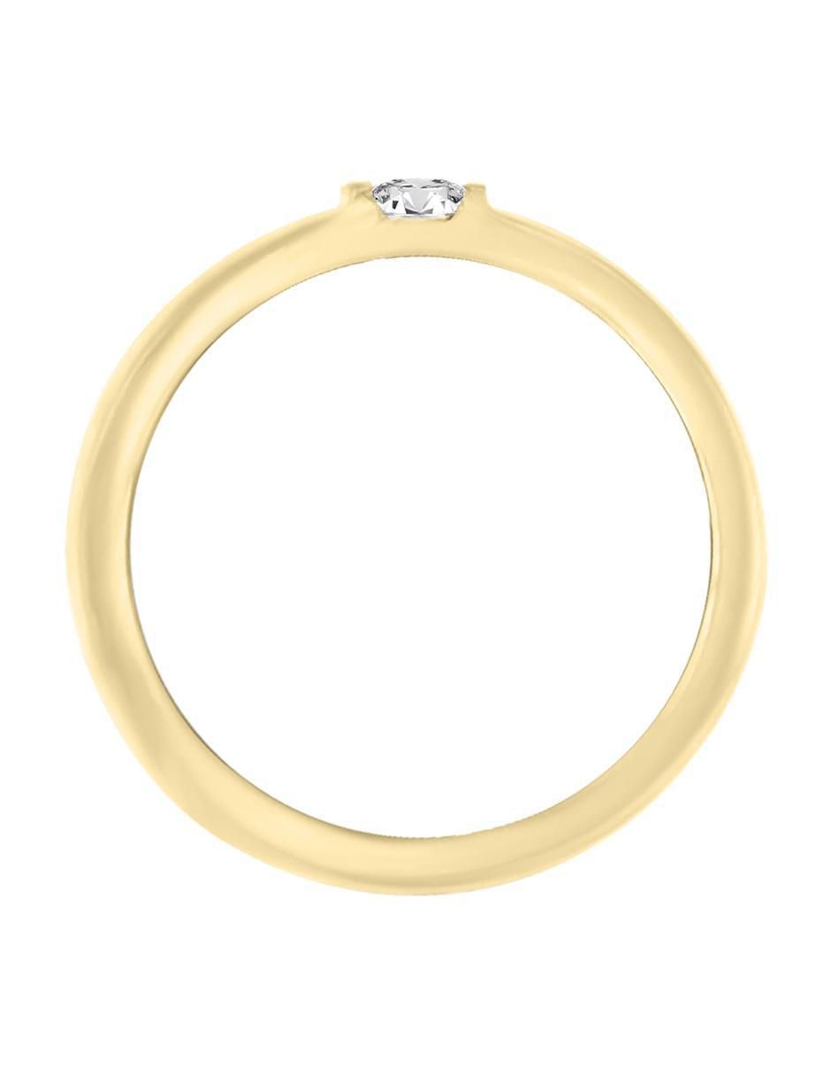 Argolla de oro 14 k Naty diamante 2