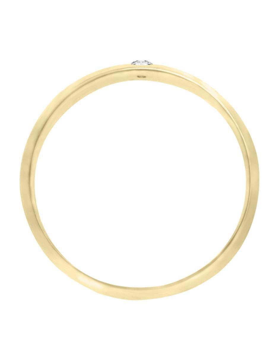 Argolla "de" oro 14 k essenza lepus diamante