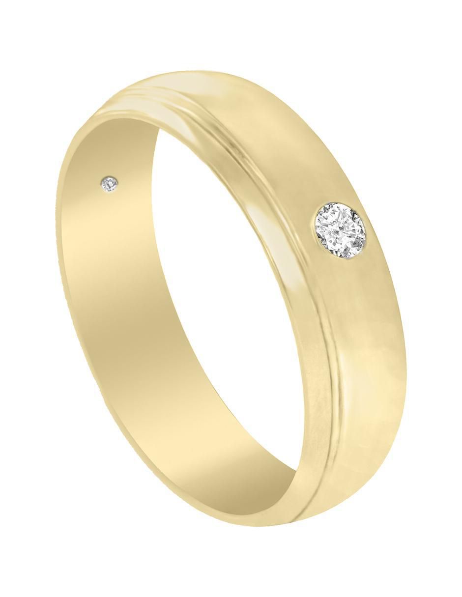 Argolla "de" oro 14 k essenza lepus diamante