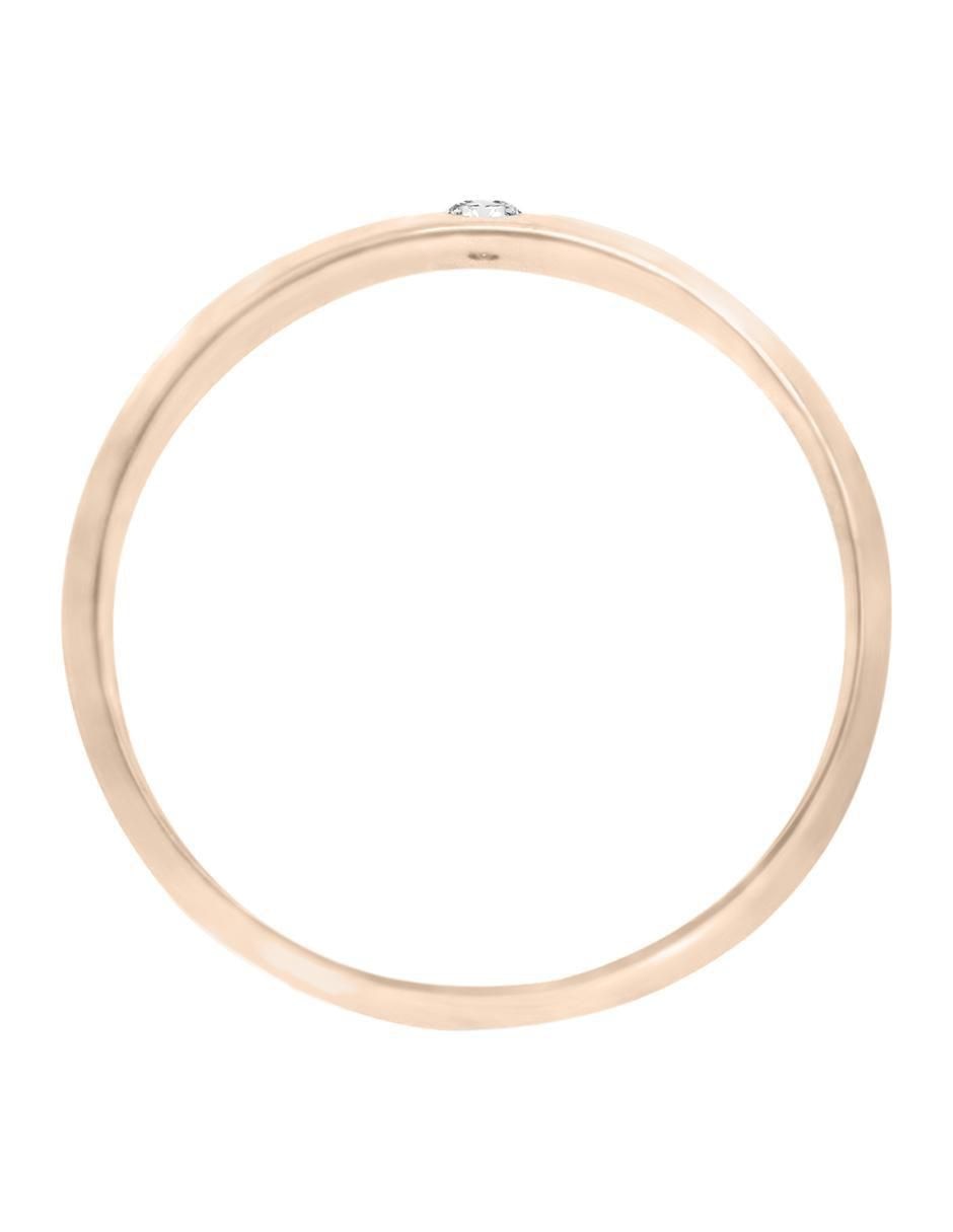 Argolla de oro 14 k Lepus diamante 2