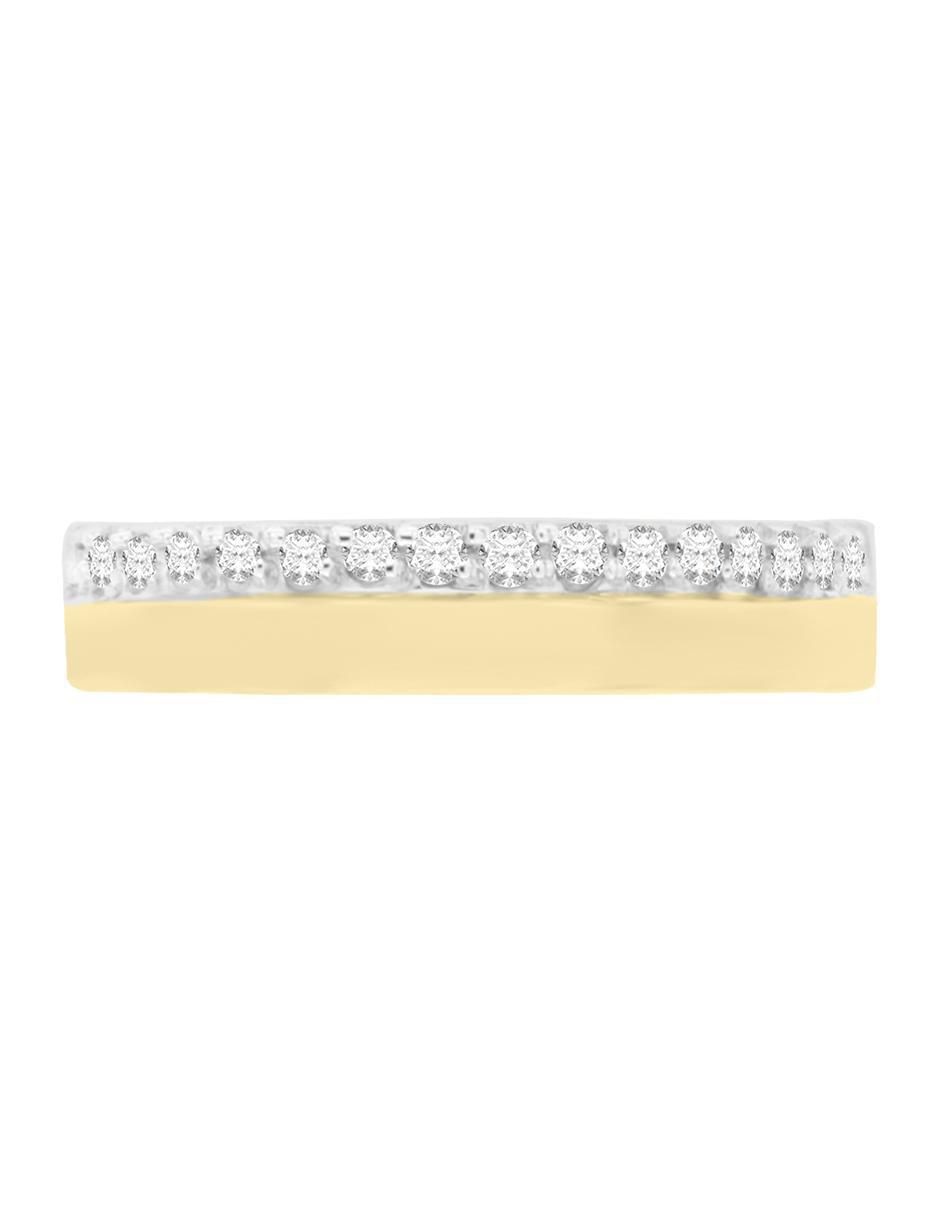 Argolla de oro 14 k Columba diamante