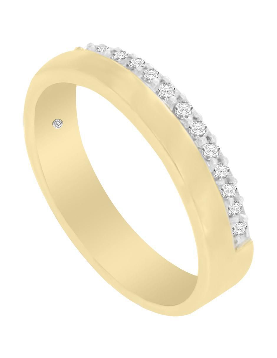 Argolla "de" oro 14 k essenza columba diamante