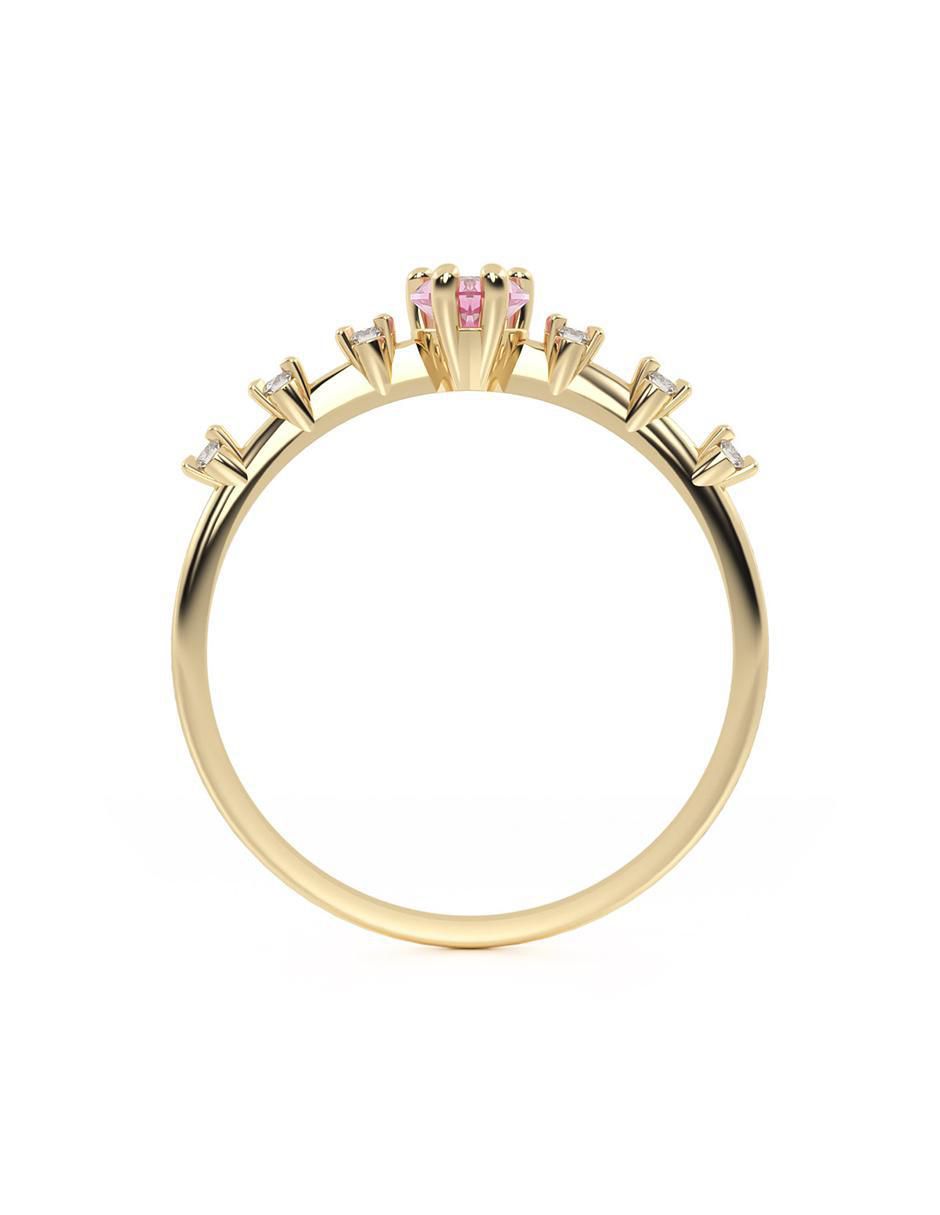 Anillo "de (si aplica)" corazón abba joyas sin familia sin temática 10 k "de" oro zirconia
