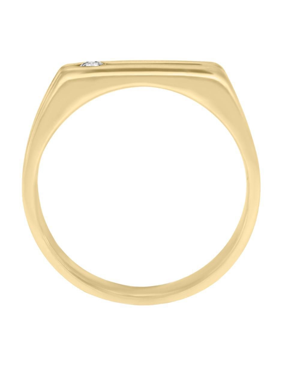 Anillo "de (si aplica)" redondo fianelli ithan sin temática 14 k "de" oro diamante