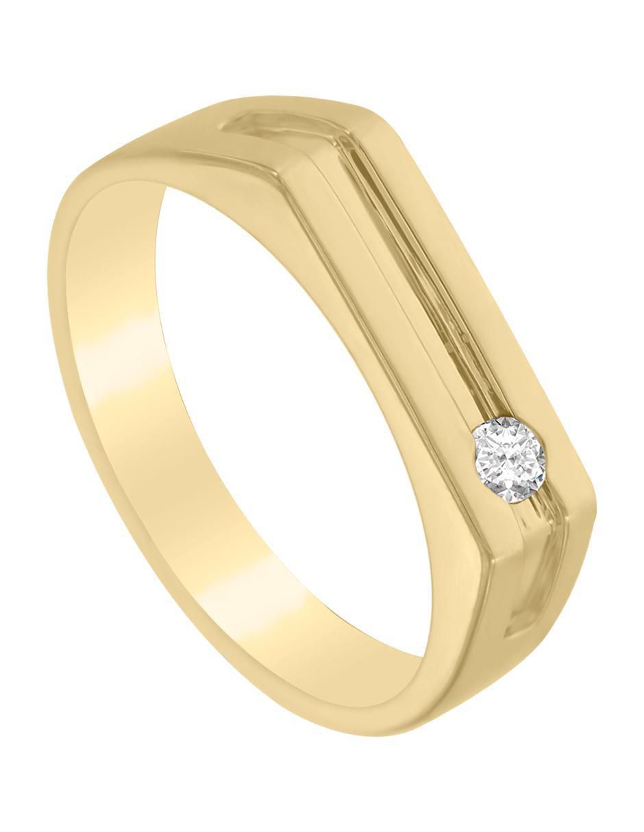 Anillo "de (si aplica)" redondo fianelli ithan sin temática 14 k "de" oro diamante