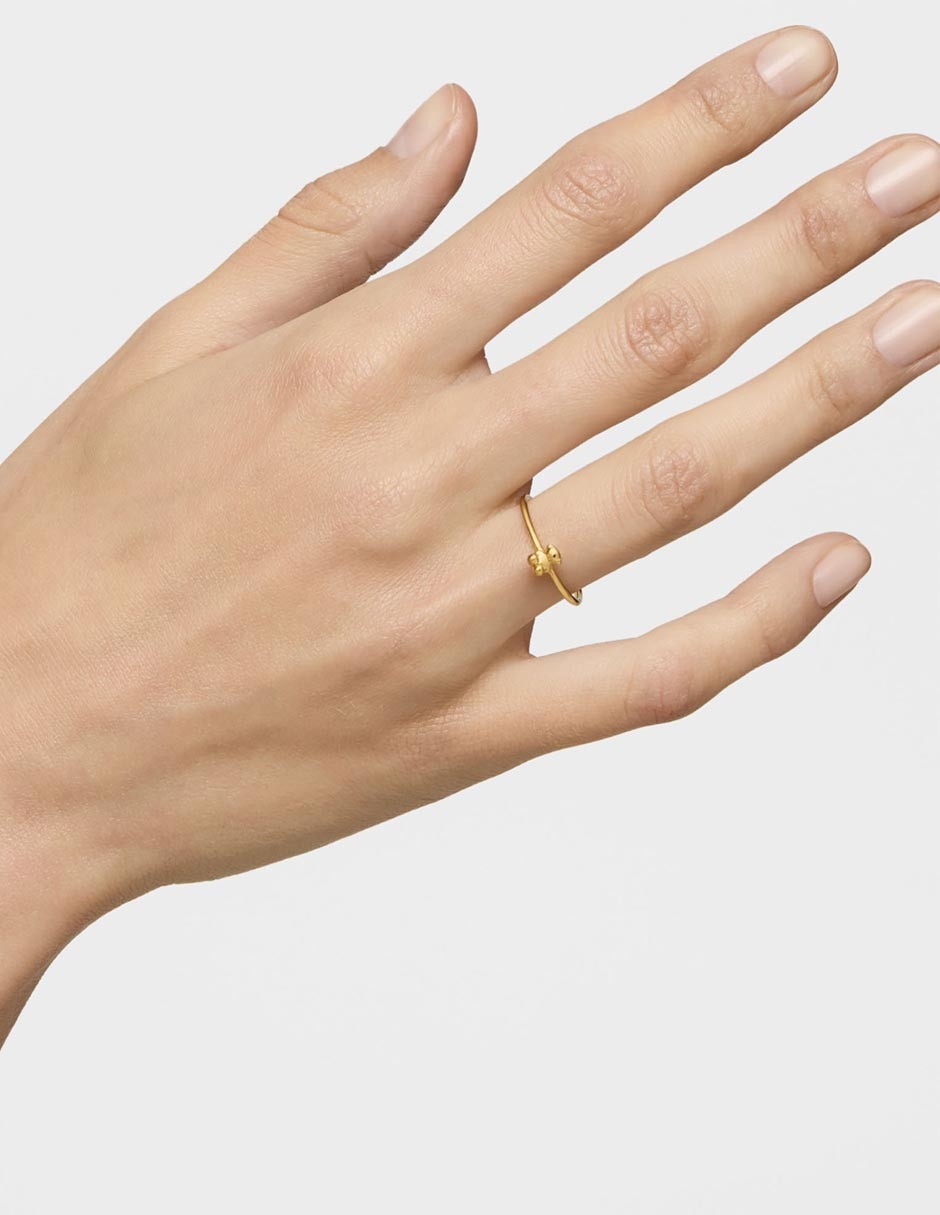 Anillo de oso Bold Bear 18 k de oro brillante 6