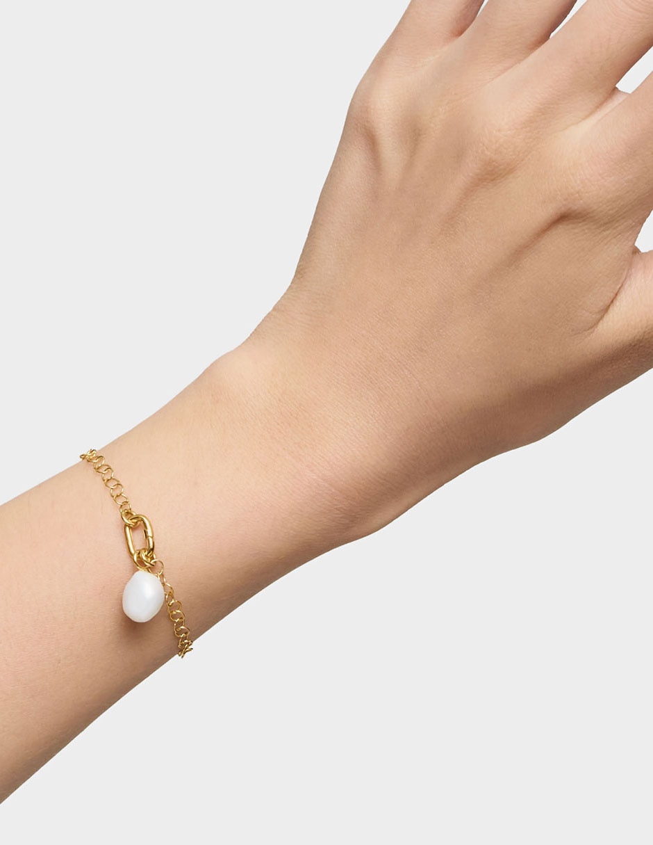 Pulsera de oro amarillo 18 k Hold Oval 6