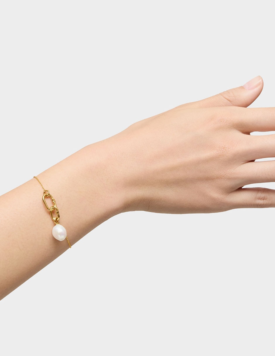 Pulsera de oro amarillo 18 k Hold Oval 5