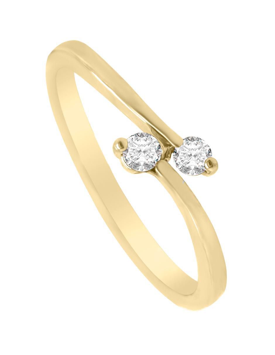Anillo "de (si aplica)" redondo fianelli vivian sin temática 14 k "de" oro diamante