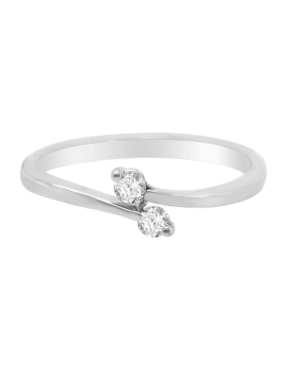 Anillo Vivian 14 k de oro diamante brillante