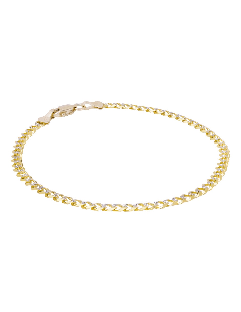 Pulsera de oro 14 K con acabado pavé 2