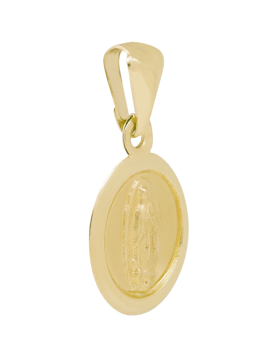 Medalla circular de oro 14 K 2