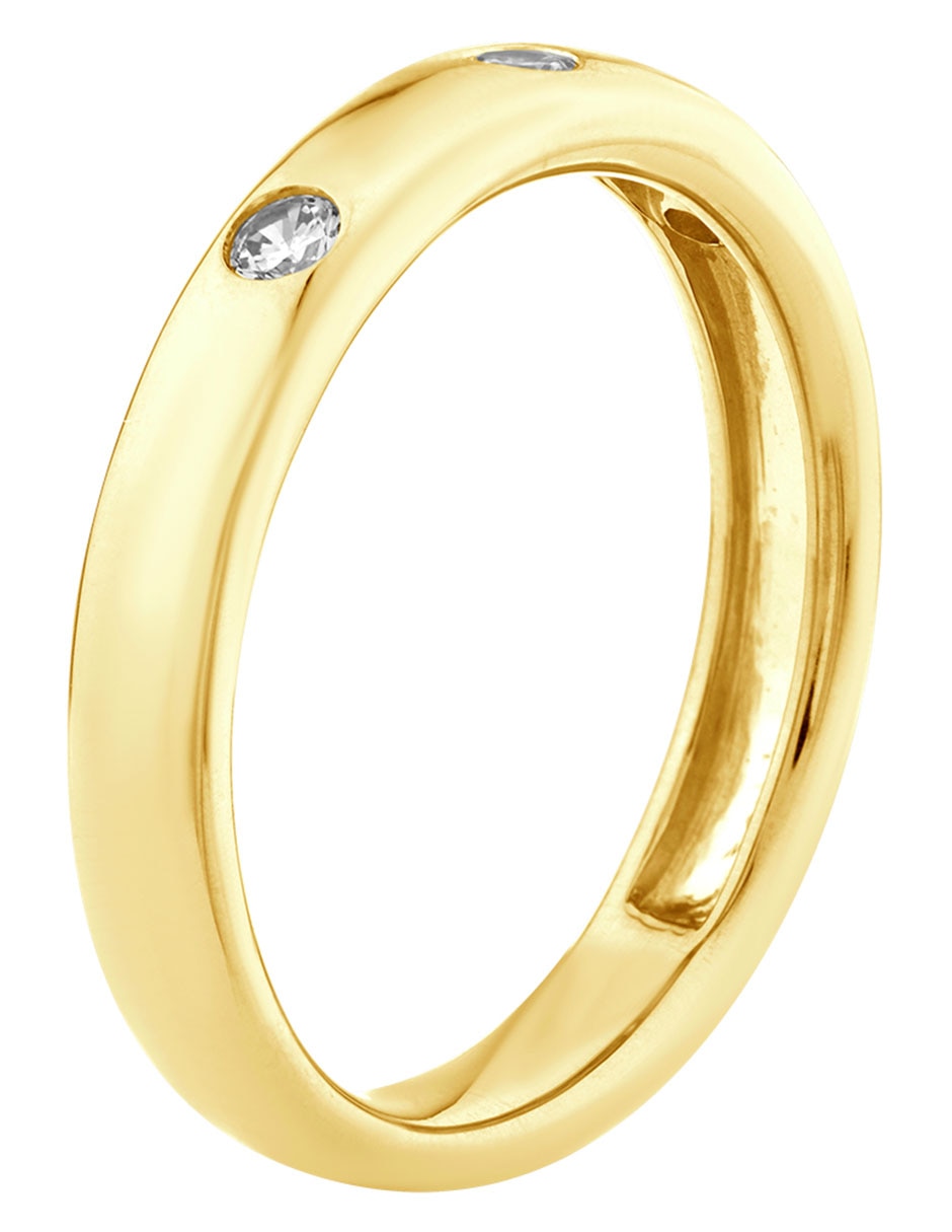 Anillo 14 k de oro brillante 3