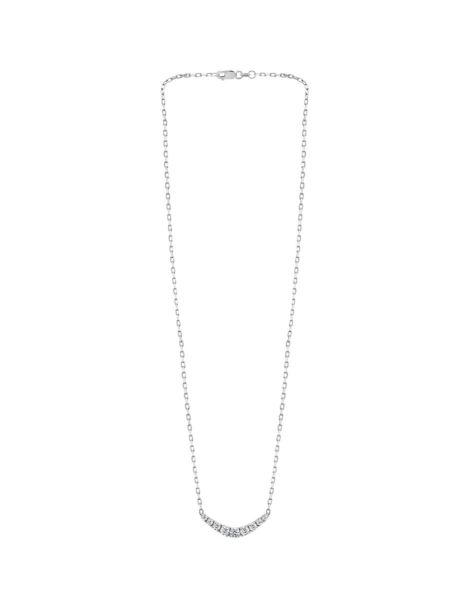 Collar de oro blanco 14 K 2