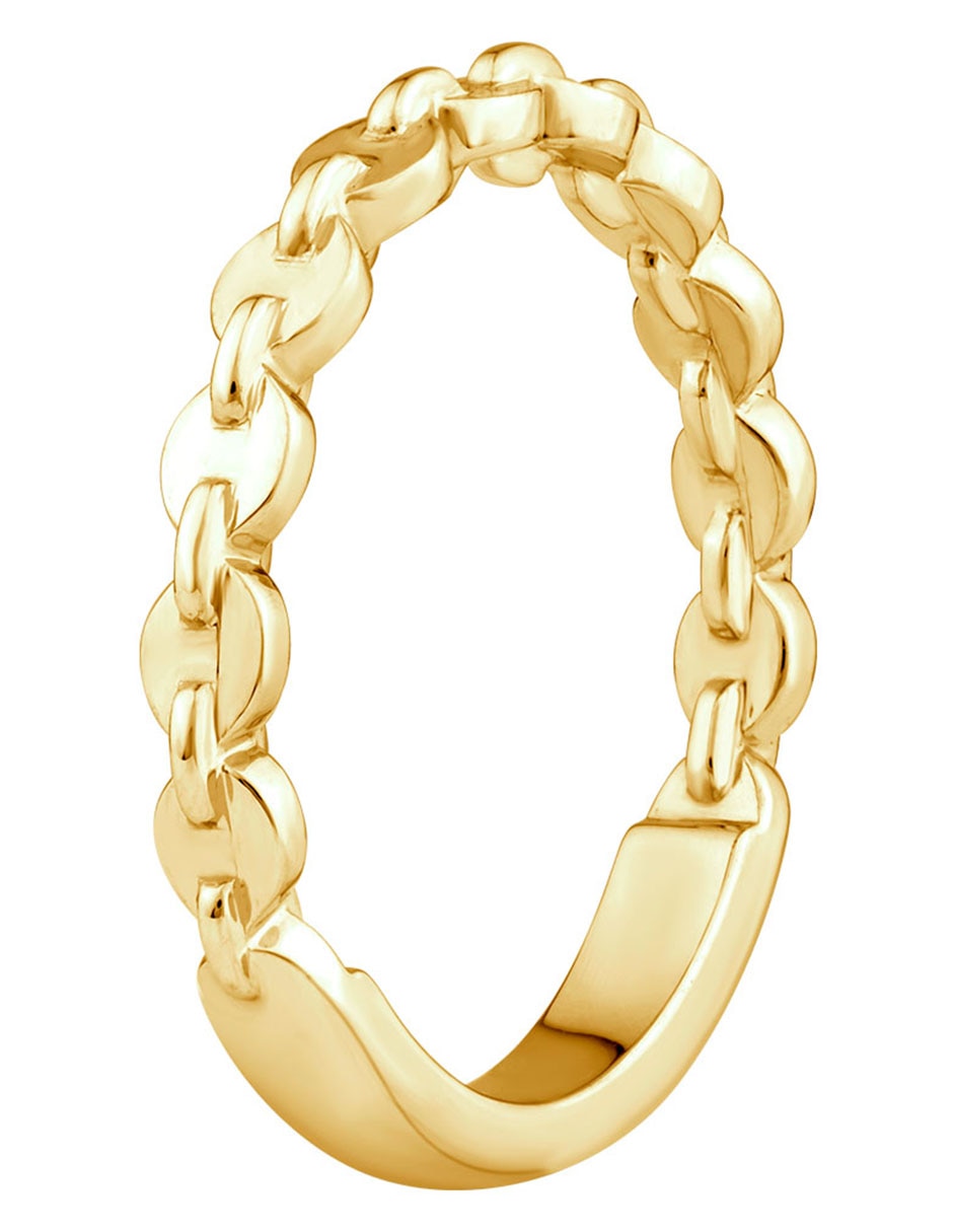Anillo 14 k de oro brillante 3