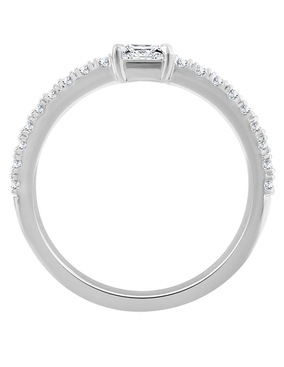 Anillo 14 k de oro cristal brillante 2