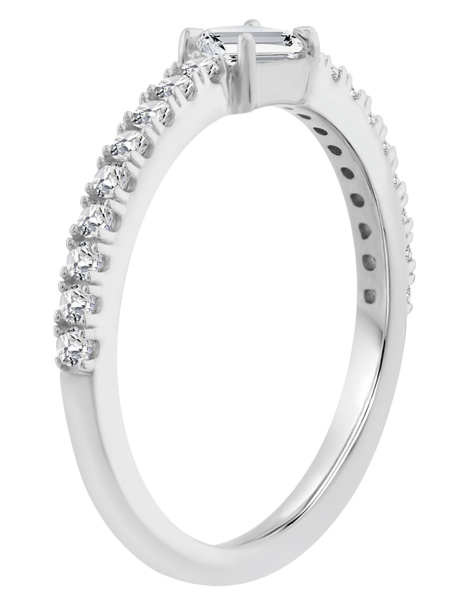Anillo 14 k de oro cristal brillante 3
