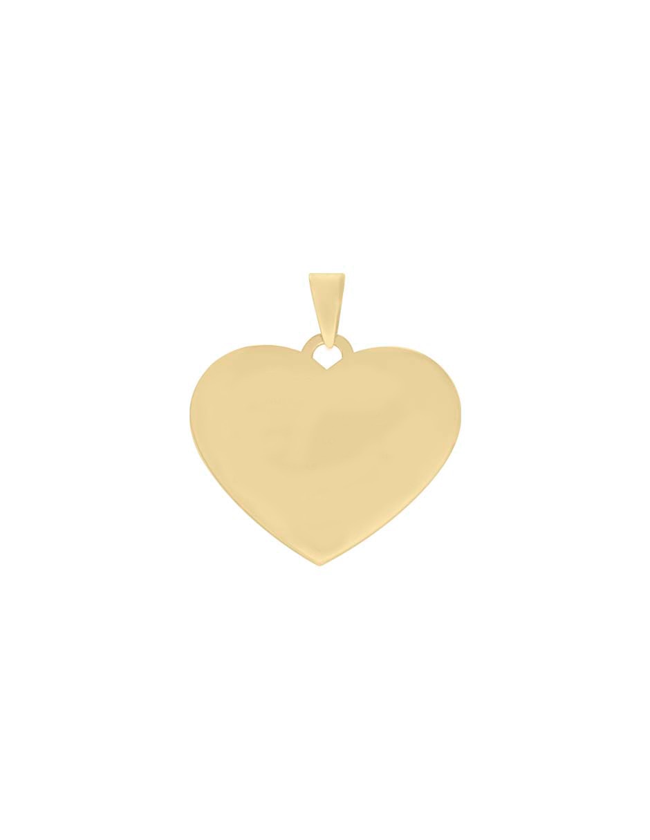 Dije de corazón de oro amarillo 14 K 2