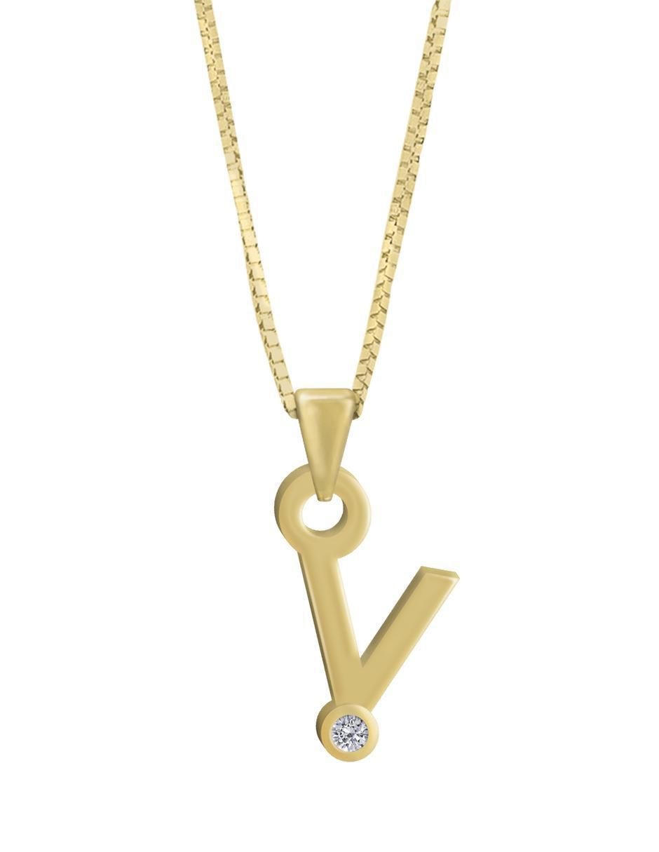 Colgante Y Dije de letras gardenia de oro amarillo 14 K Colgante Y Dije de letras gardenia de oro amarillo 14 K