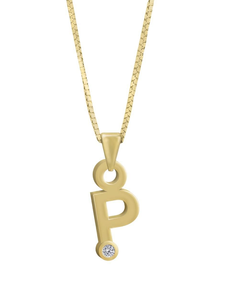 Colgante Y Dije de letras gardenia de oro amarillo 14 K Colgante Y Dije de letras gardenia de oro amarillo 14 K