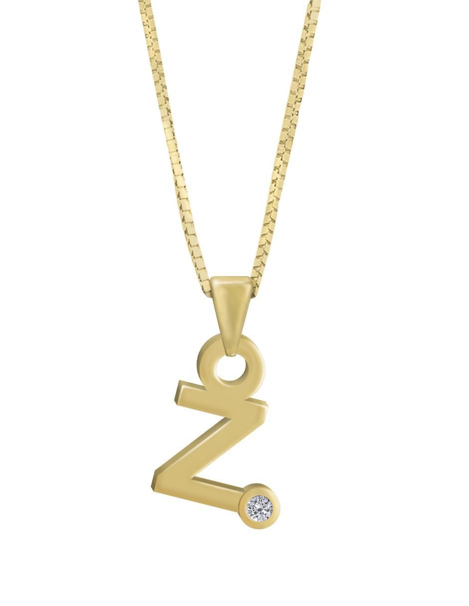 Colgante Y Dije de letras gardenia de oro amarillo 14 K Colgante Y Dije de letras gardenia de oro amarillo 14 K