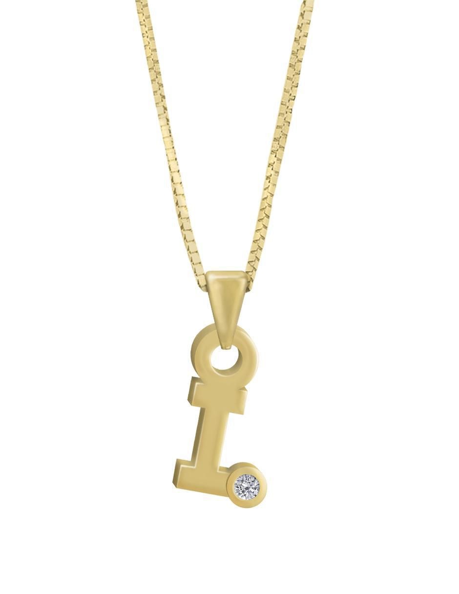 Colgante Y Dije de letras gardenia de oro amarillo 14 K Colgante Y Dije de letras gardenia de oro amarillo 14 K