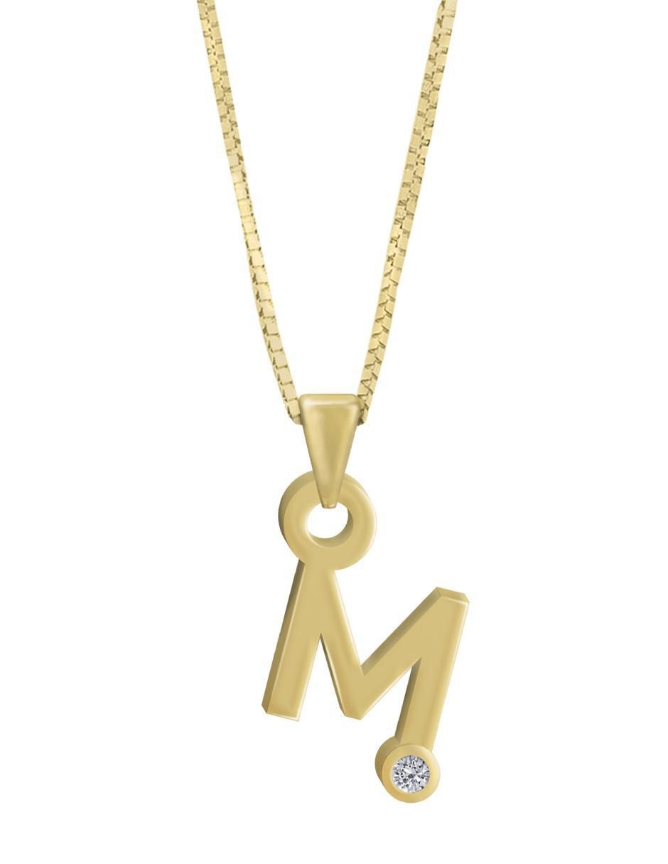 Colgante Y Dije de letras gardenia de oro amarillo 14 K Colgante Y Dije de letras gardenia de oro amarillo 14 K