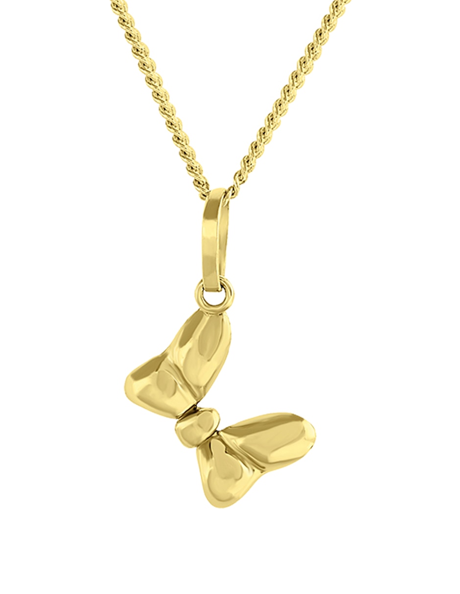 Collar Minnie Mouse de moño Disney de oro amarillo 14 K