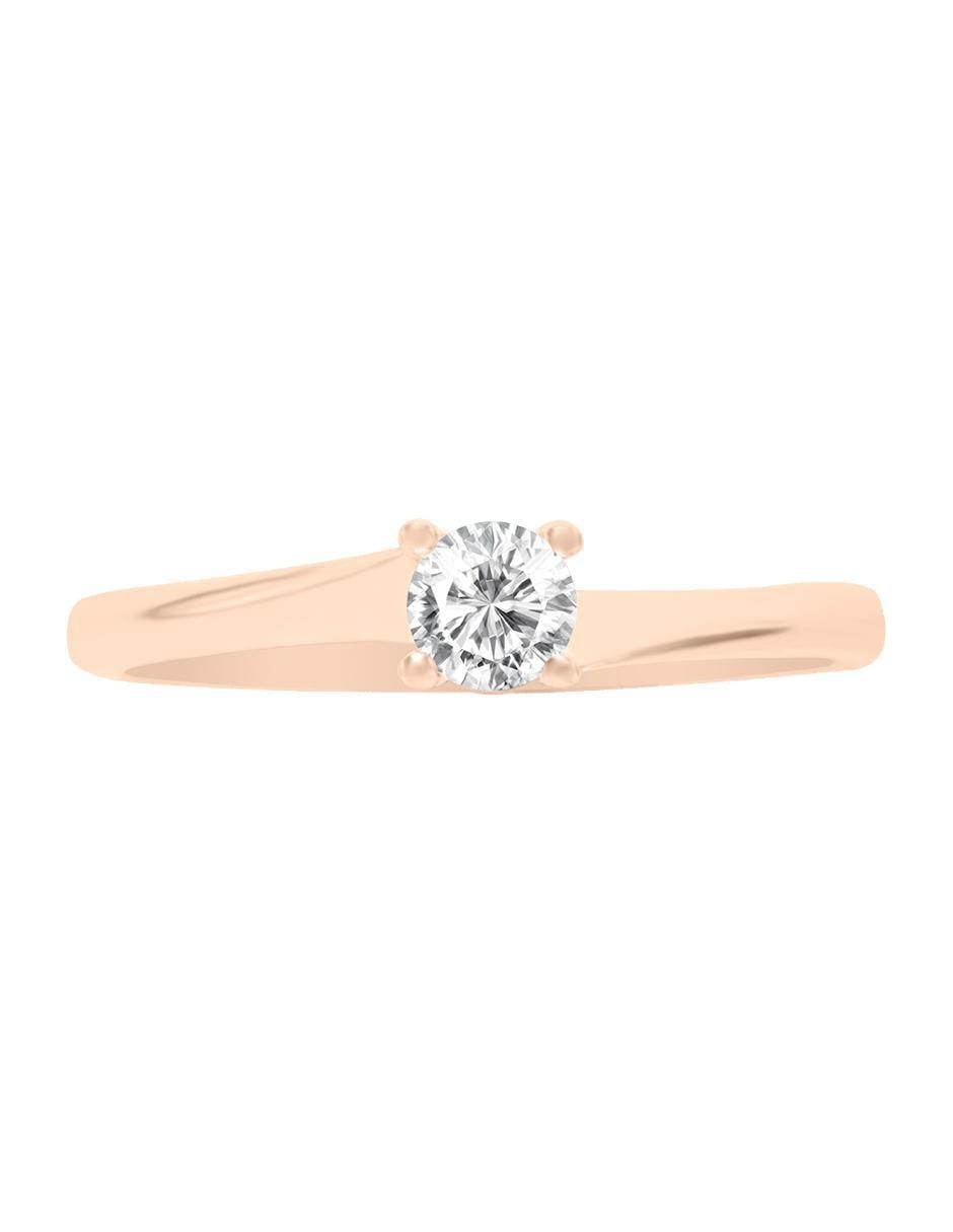 Solitario de oro 14 k Danya diamante Solitario de oro 14 k Danya diamante