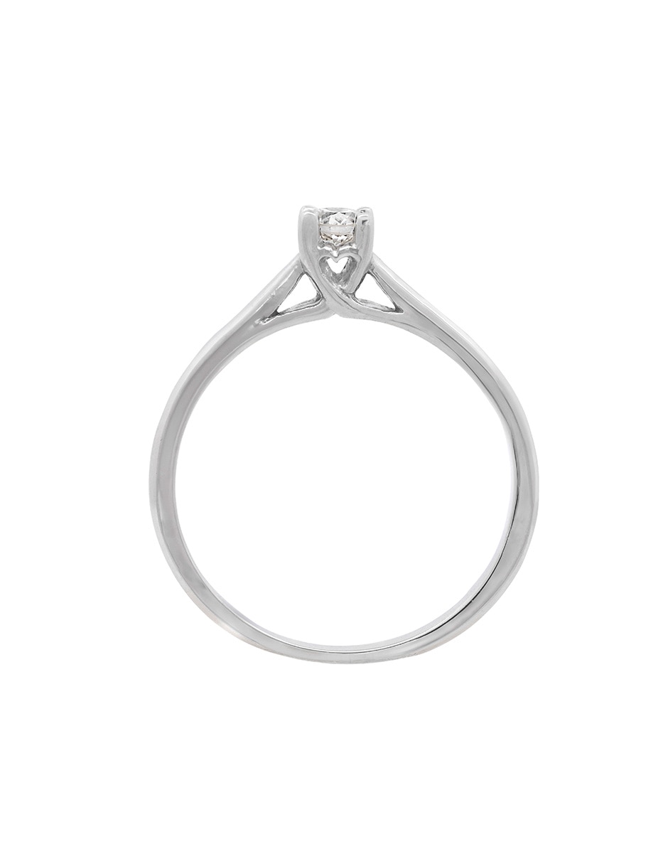 Solitario de oro 14 k diamante 2