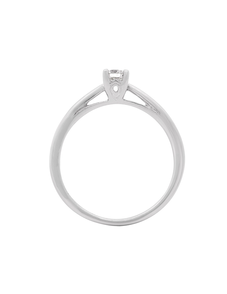 Solitario de oro 14 k diamante 2