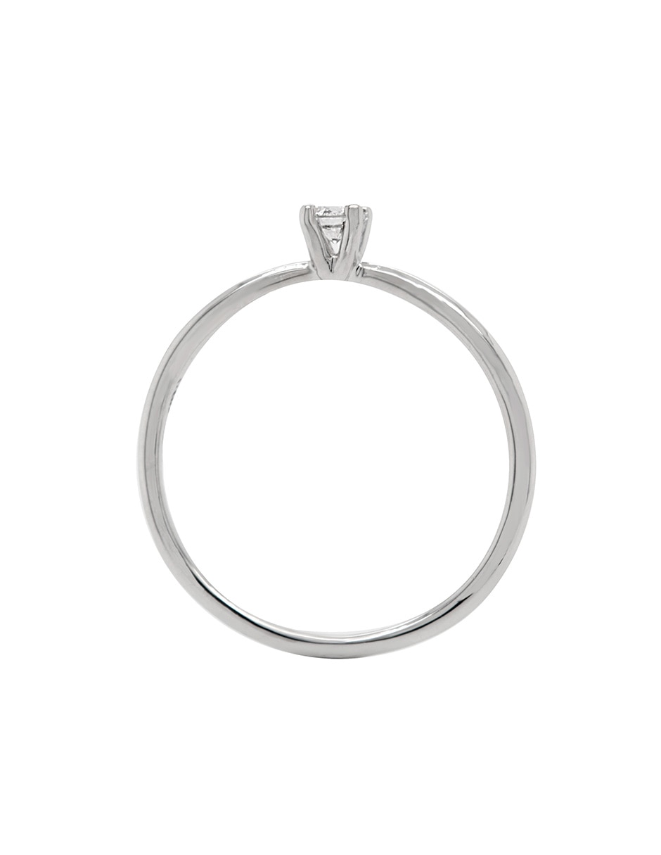 Solitario de oro 14 k diamante 2