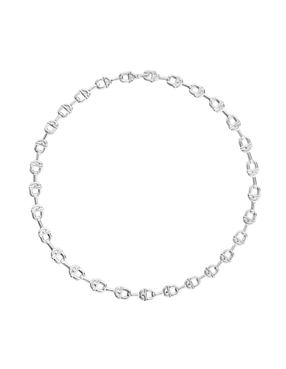 Collar de eslabones Manifesto de plata P 925