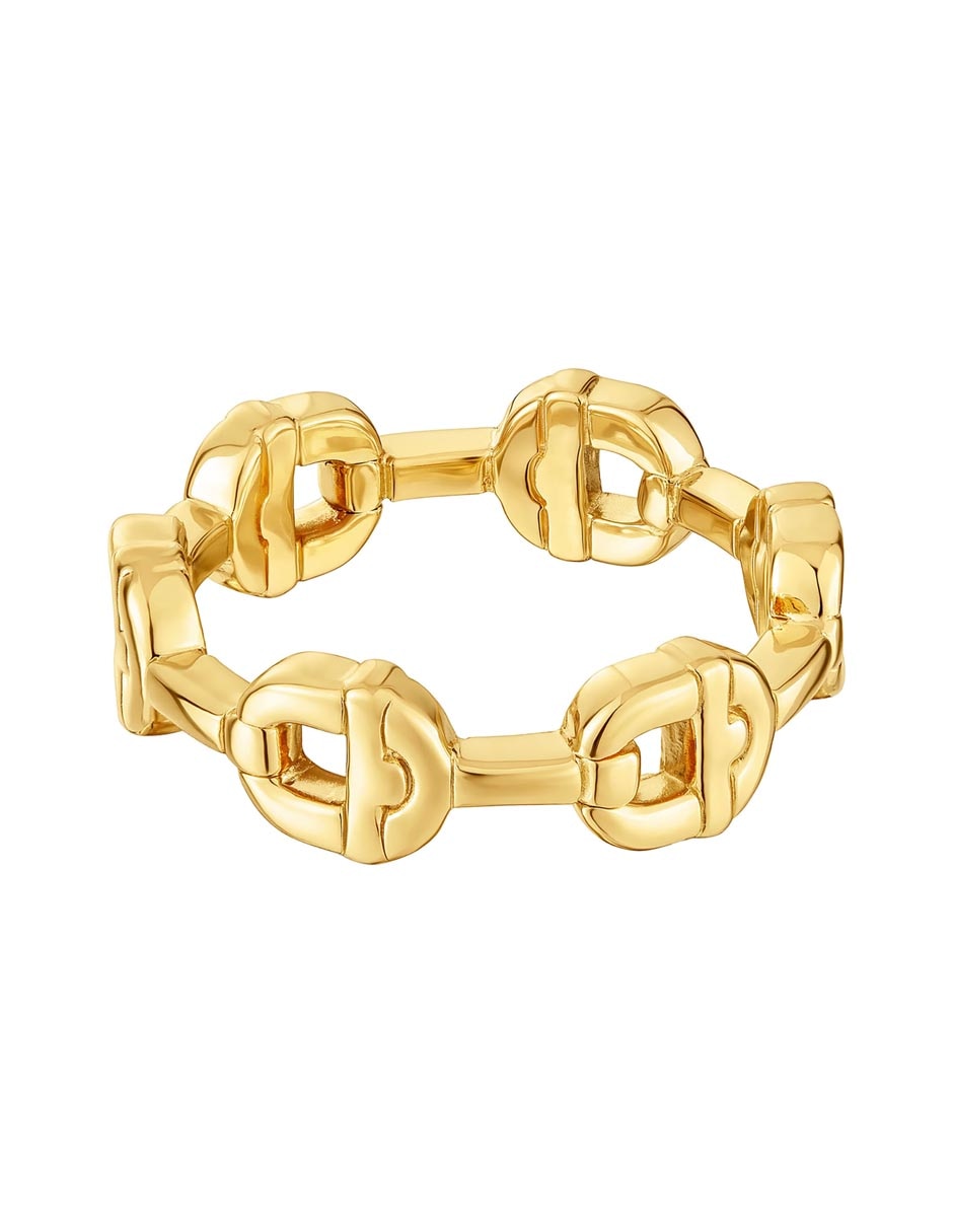 Anillo Manifesto de plata P 925 con acabado baño de oro