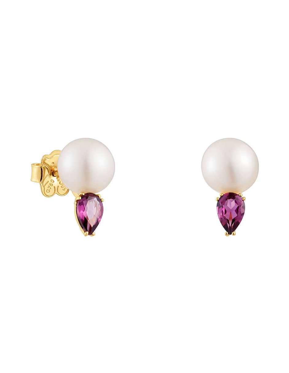 Perla Pendientes Tous Plata Rosa Icon Pearl Pendientes Tous Perla